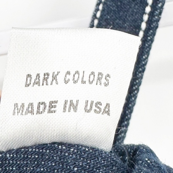 SHANE JUSTIN RUNWAY Top Stitched Denim Corset Crop Top Tank Size 2XL - Picture 6 of 6